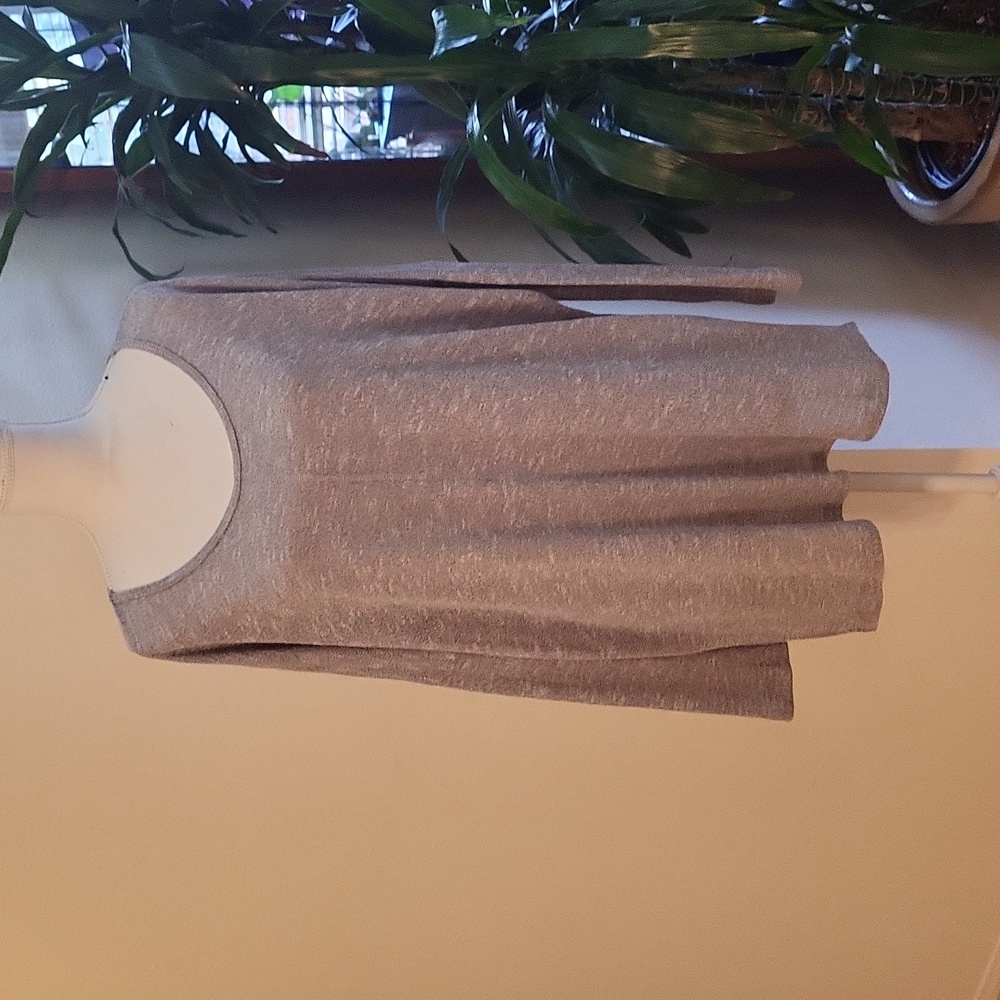 Angie Gray Knitted 3/4 Sleeve Shirt Loose